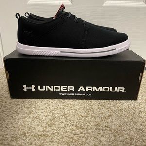 Under Armour slip on sneakers. Size 9. Great for Golf, everyday, boat, etc.